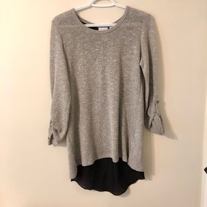 SALE Grey Shirt with Zipper Detail